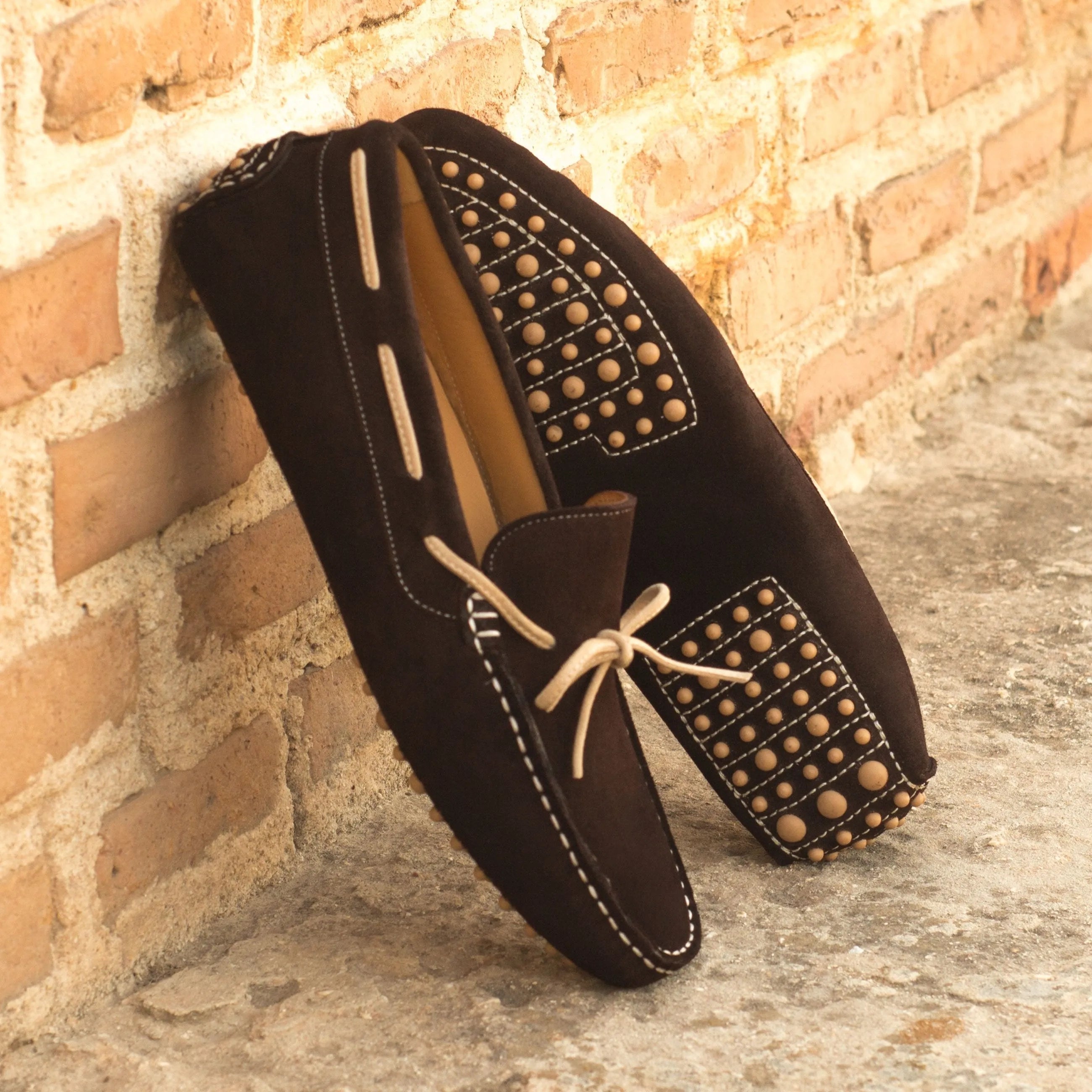 NY Driver brown suede driving loafers, comfortable for cart