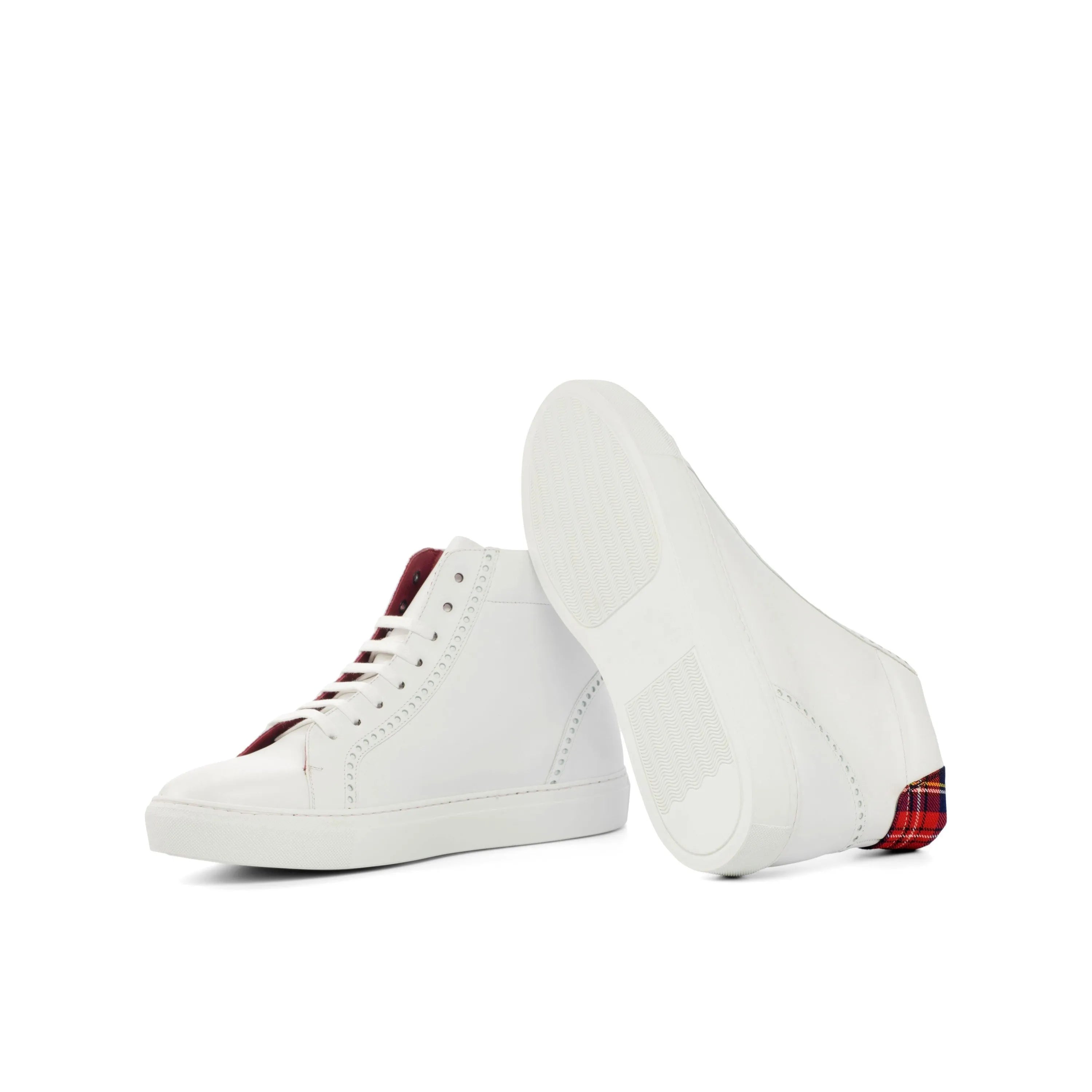 White Sky High Kicks high-top sneakers II back view