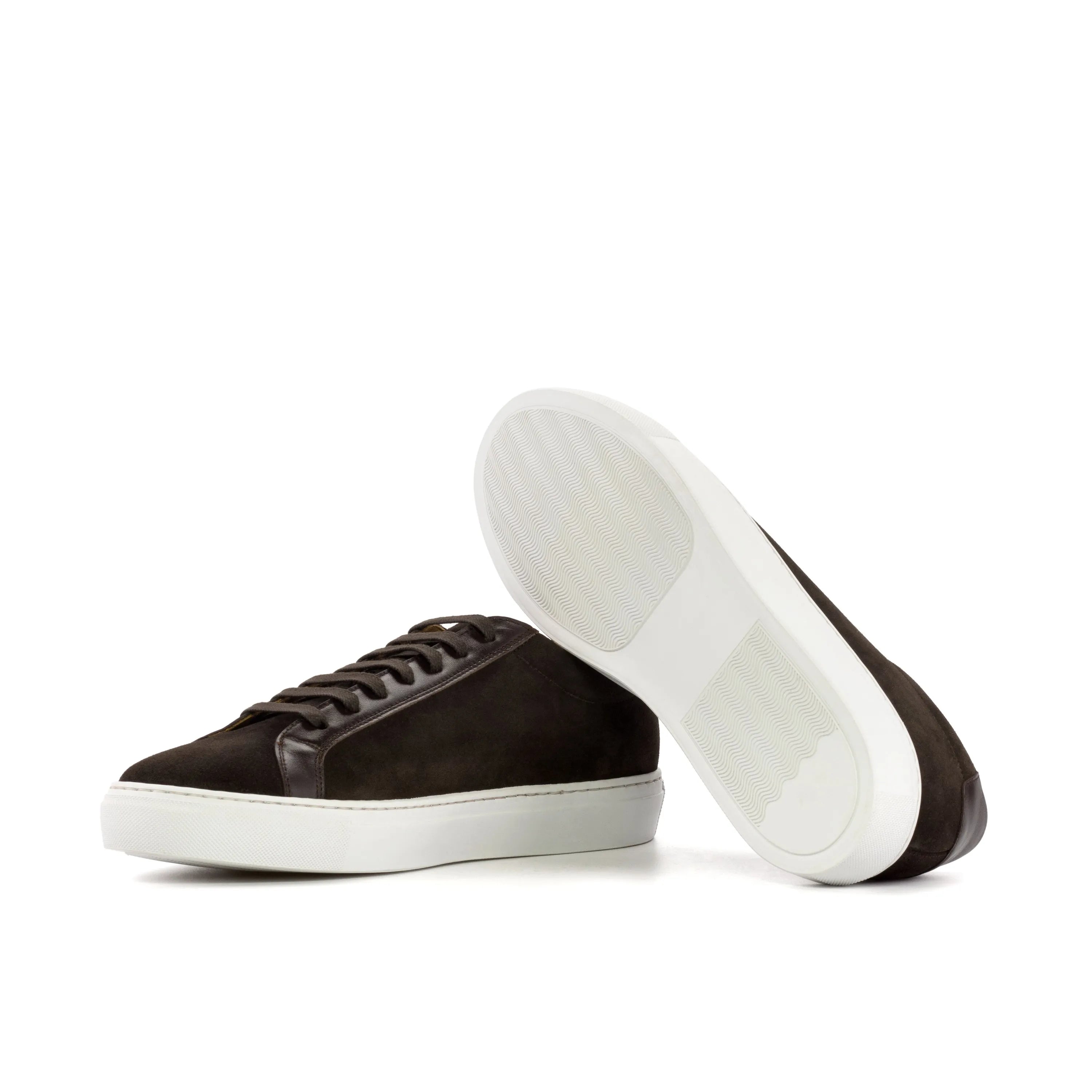 Dark brown Sterling Low Kick Sneaker II with white soles