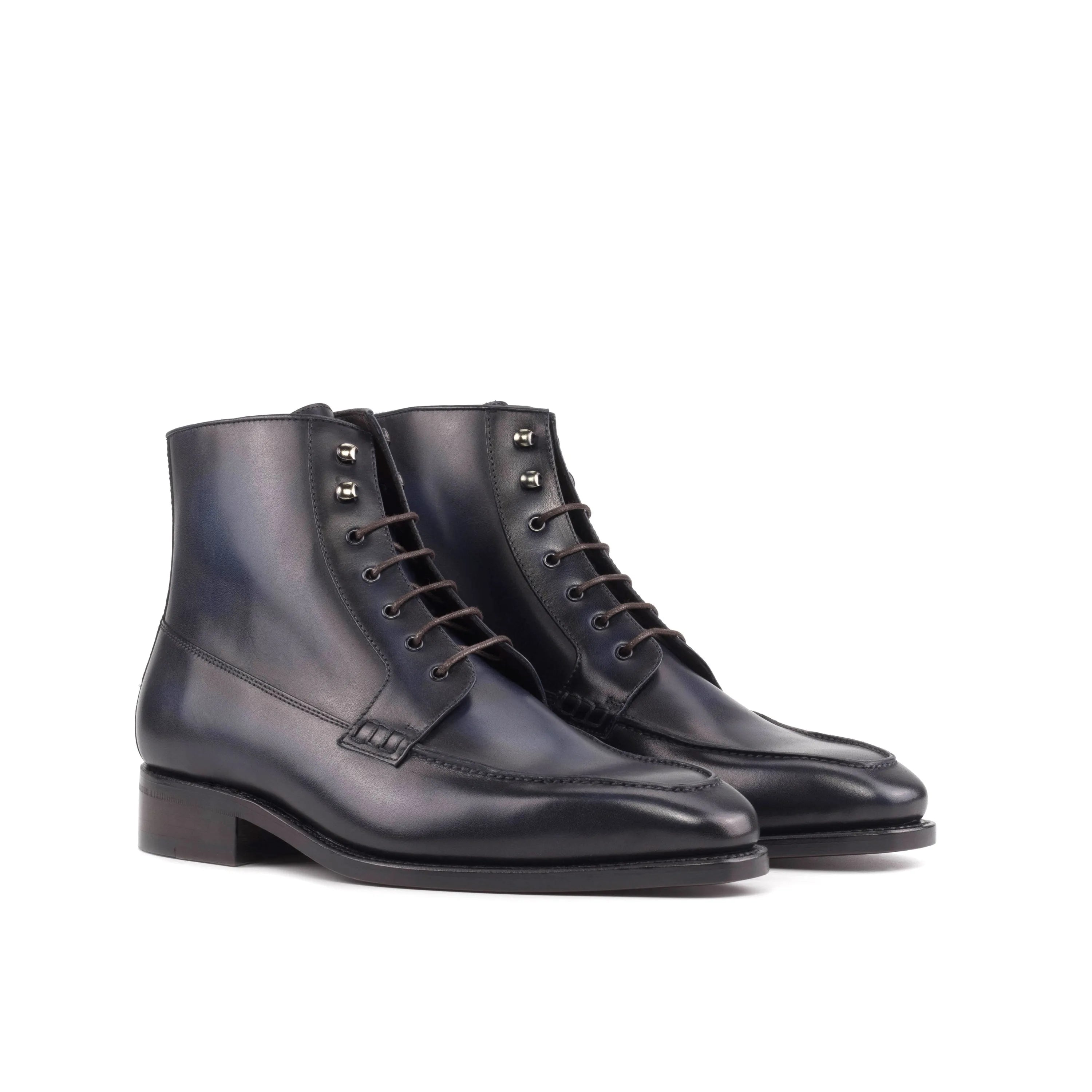 Pair of black leather lace-up Summit Moc Boots