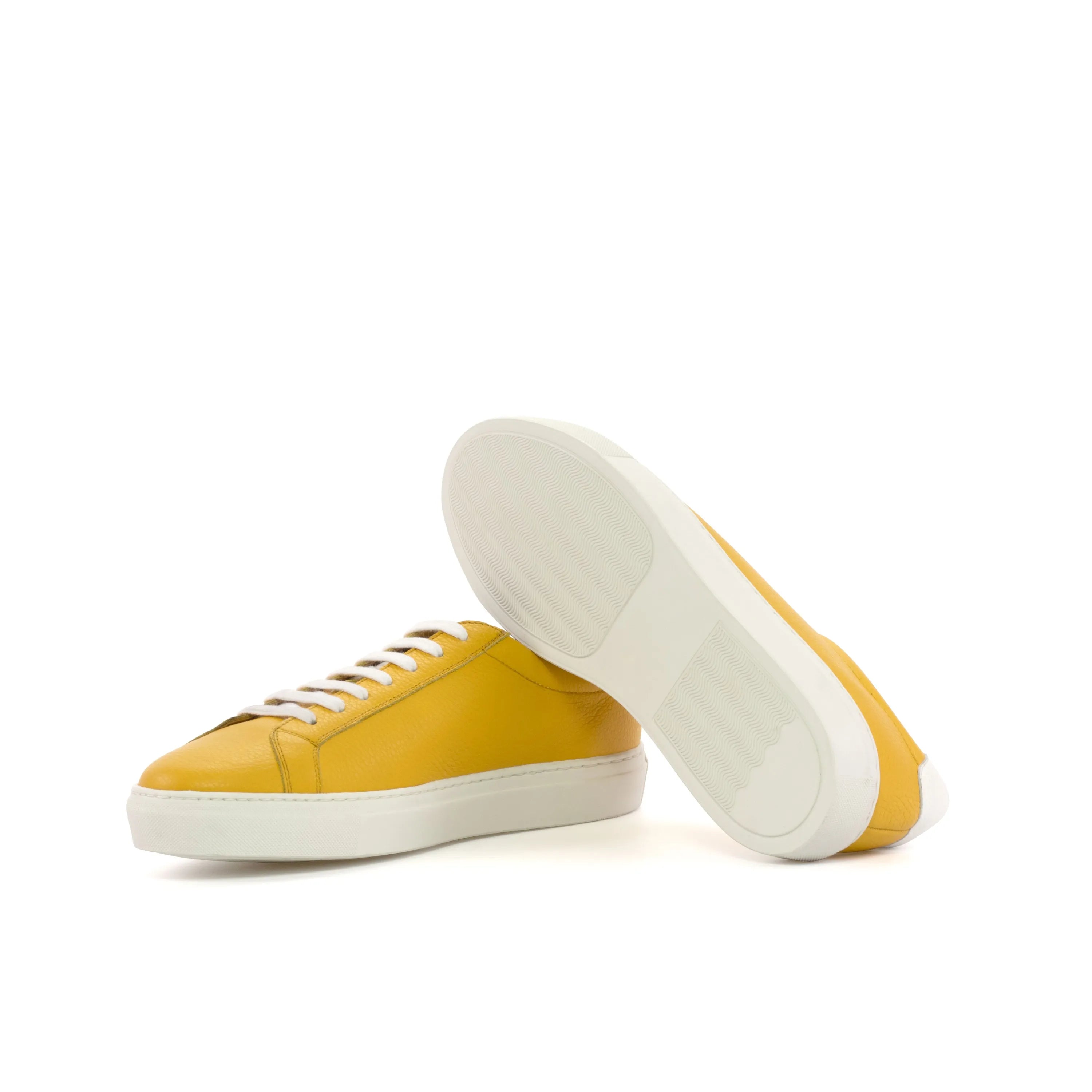 Yellow grain calf leather Sunnies low kick sneaker II
