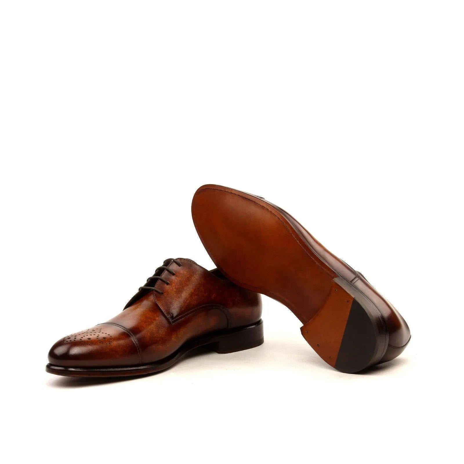 Brown T Hardy Derby shoes, elegant leather dress shoes