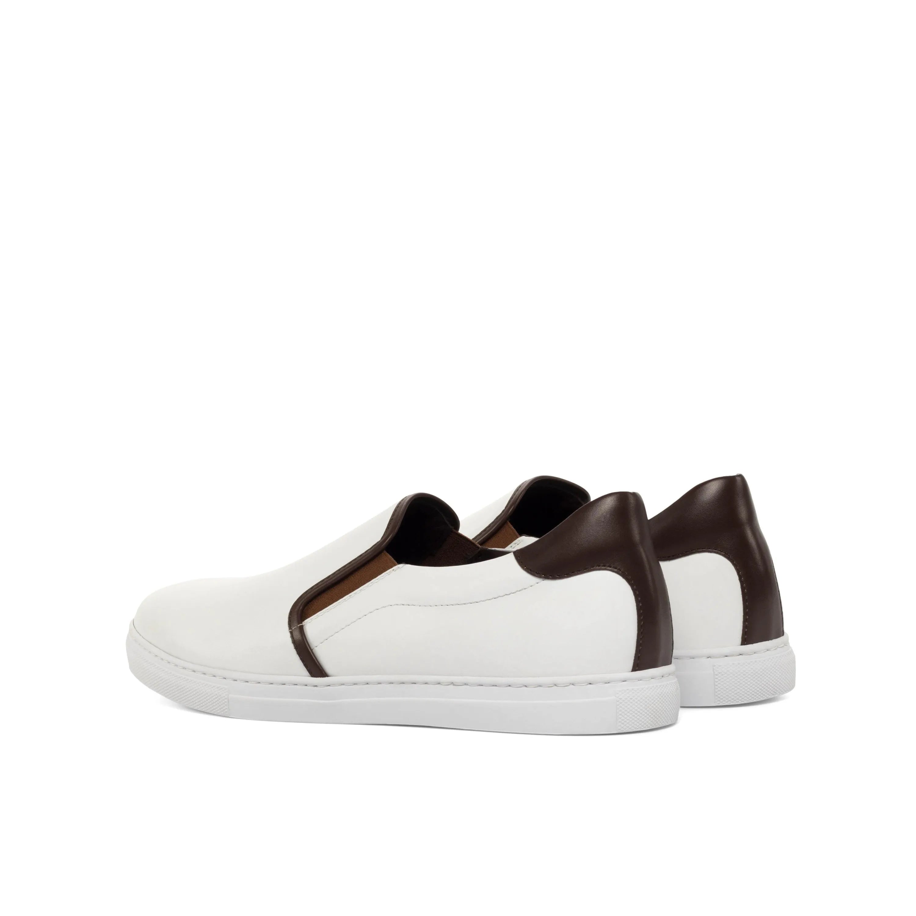 White Tuesday Slip patina Chelsea boots slip-on sneakers back view