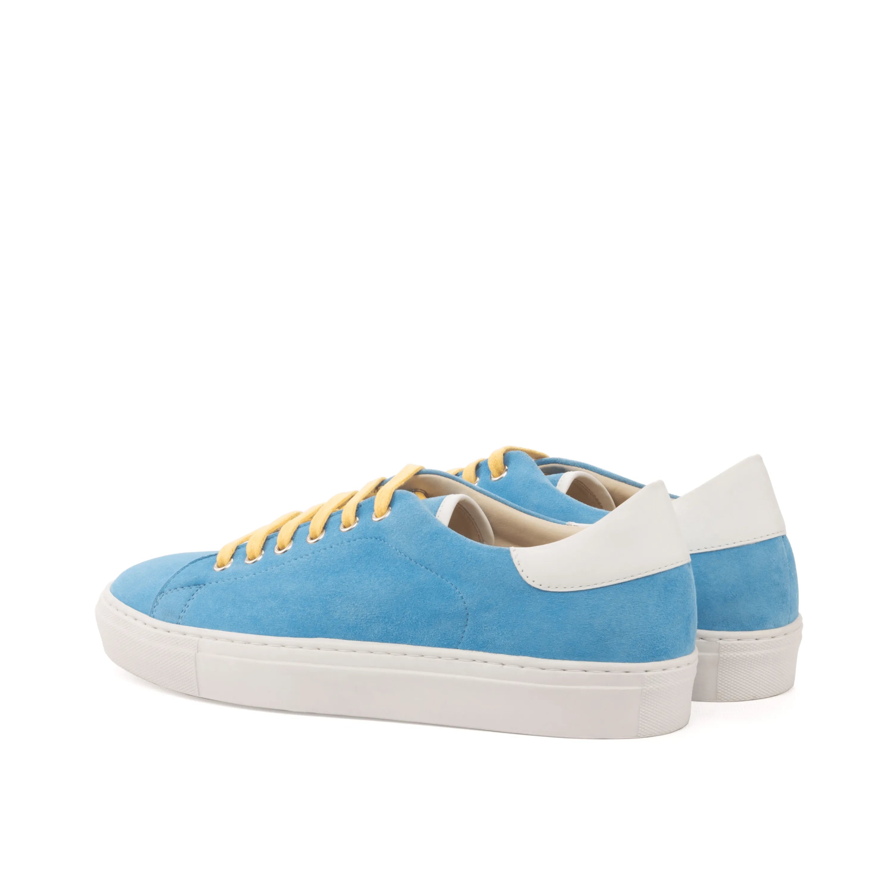 Blue Usainit trainer sneaker with suede finish