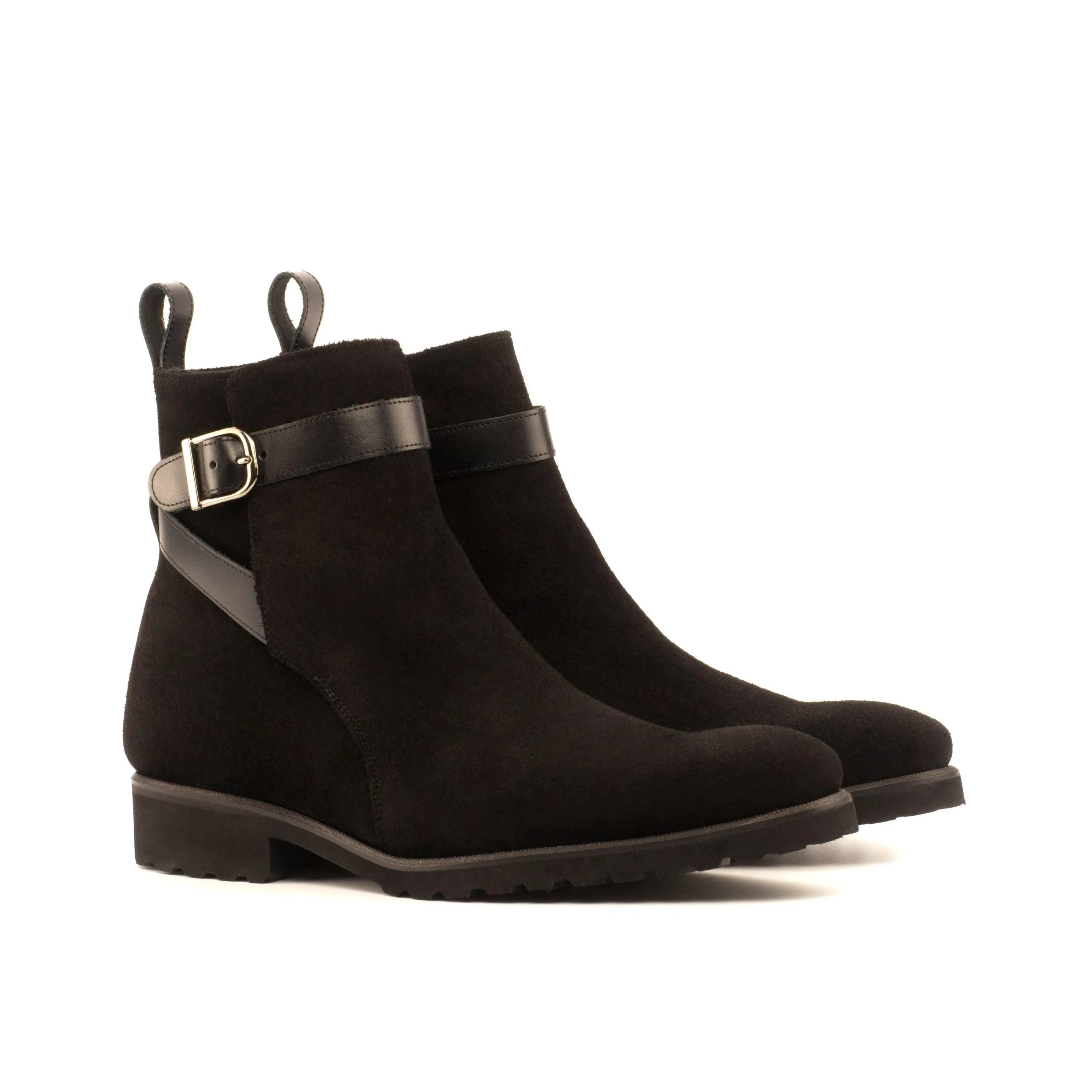 Black suede Vito Jodhpur Boots II ankle boots with buckle