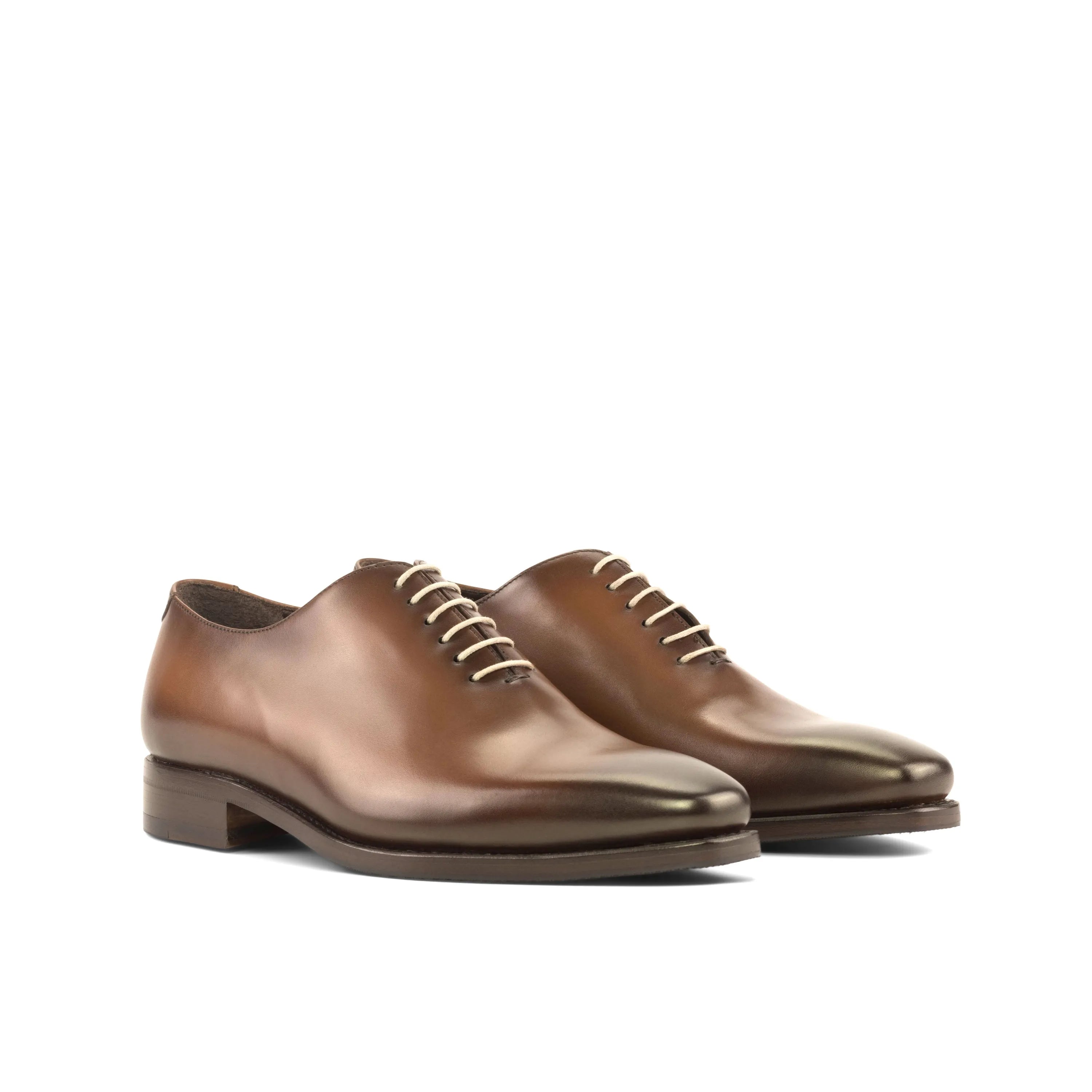 Brown leather Walker Wholecut shoes