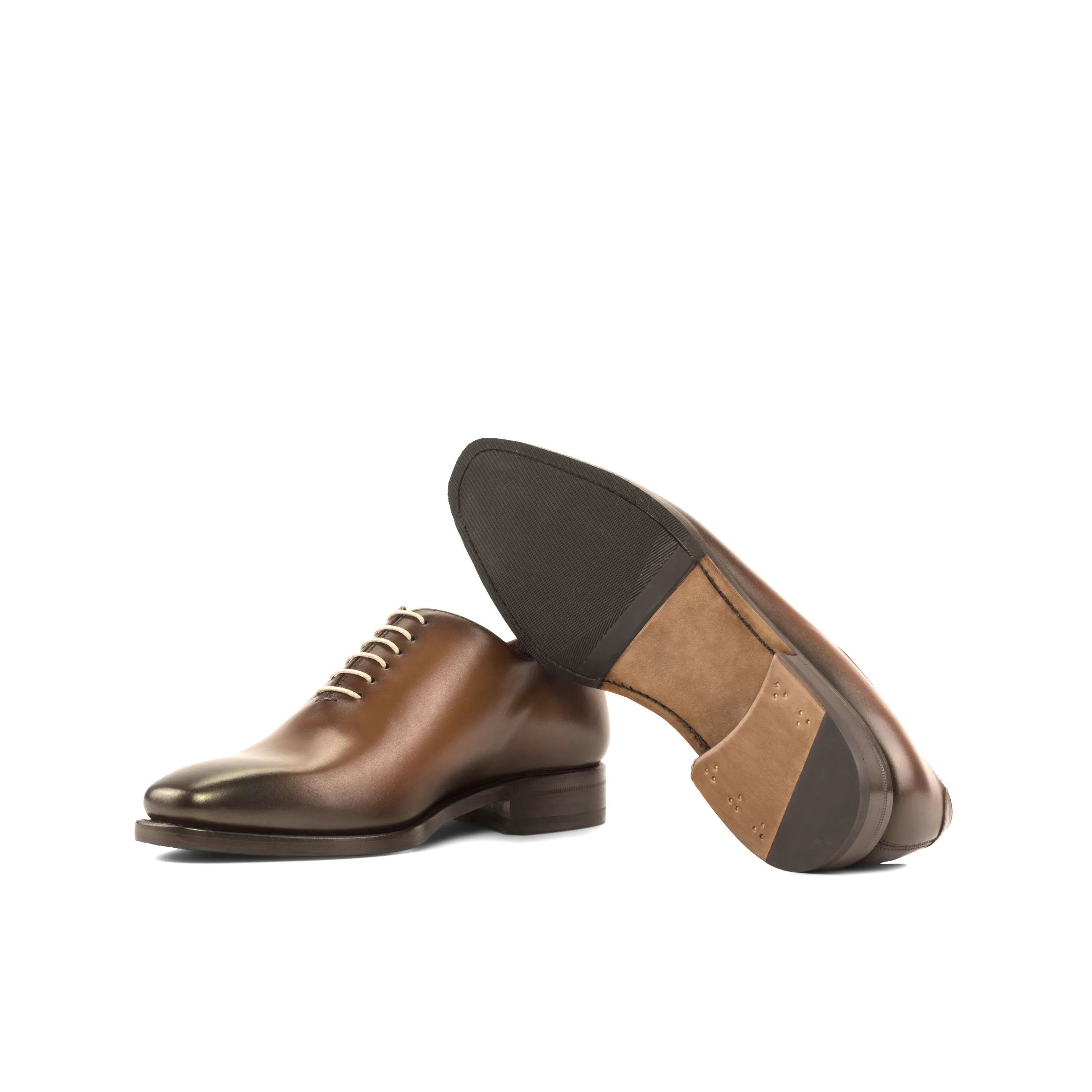 Brown leather Walker Wholecut shoes