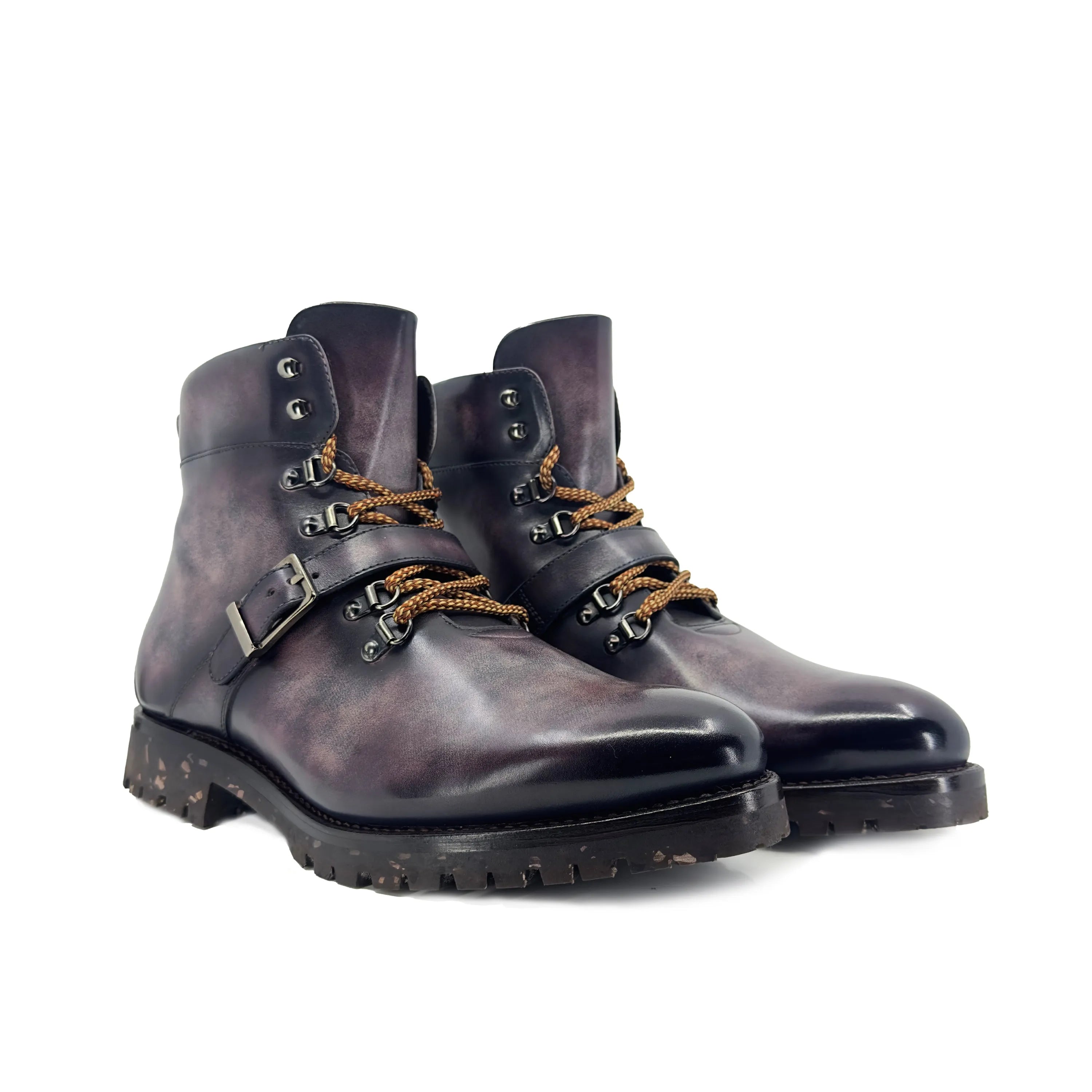 Winstein Patina hiking boots leather sample rear view
